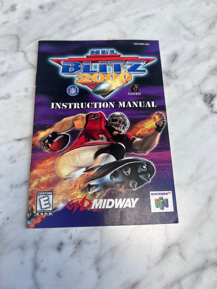 NFL Blitz 2000 Nintendo 64 N64 MANUAL ONLY MO82625