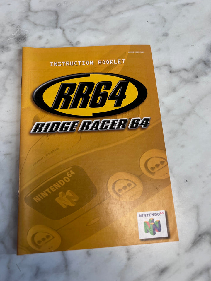 Ridge Racer 64 Nintendo 64 N64 MANUAL ONLY MO82625