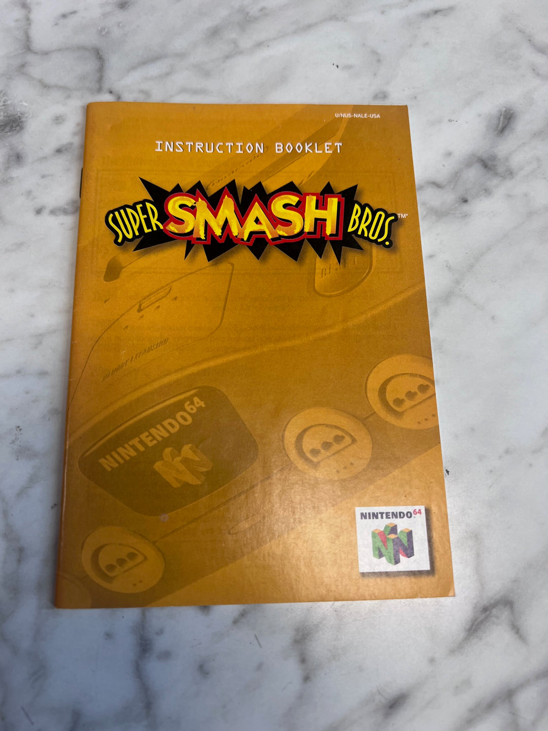 Super Smash Bros USA Nintendo 64 N64 MANUAL ONLY MO82625