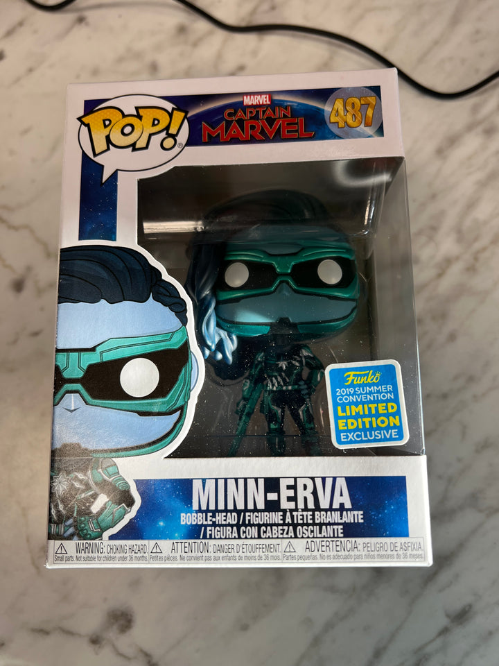 Minn-Erva #487 Funko POP! Captain Marvel 2019 Summer Convention Exclusive FP111124