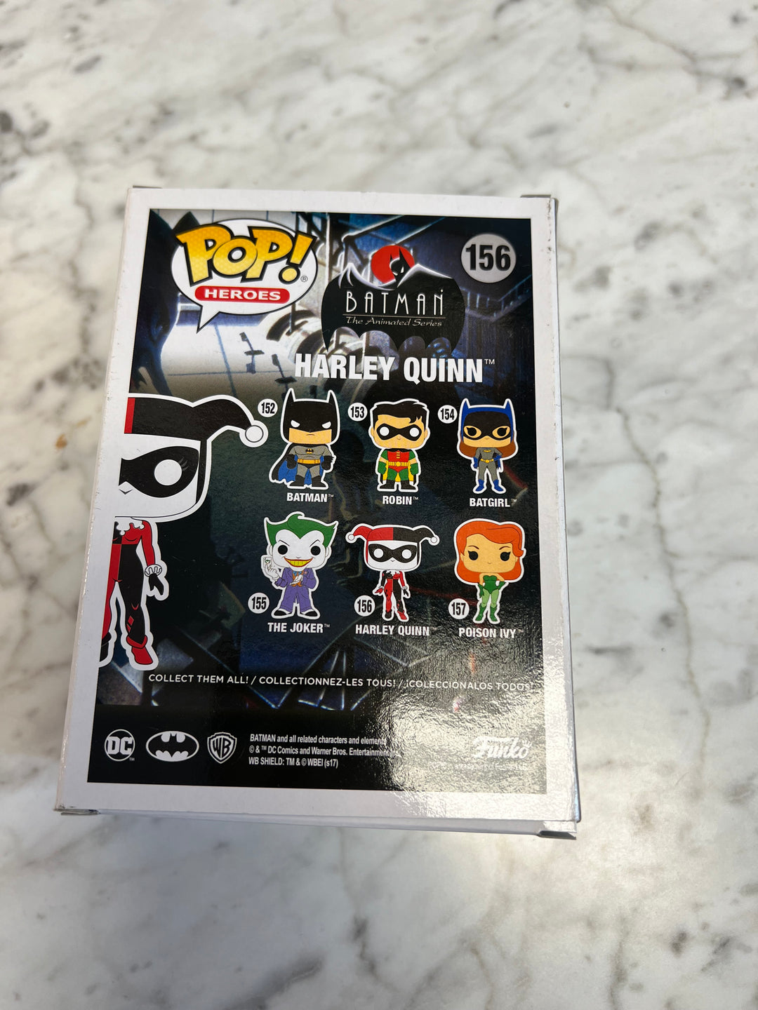 Funko Pop DC Batman Harley Quinn (Diamond Collection) #156 Hot Topic Excl B42