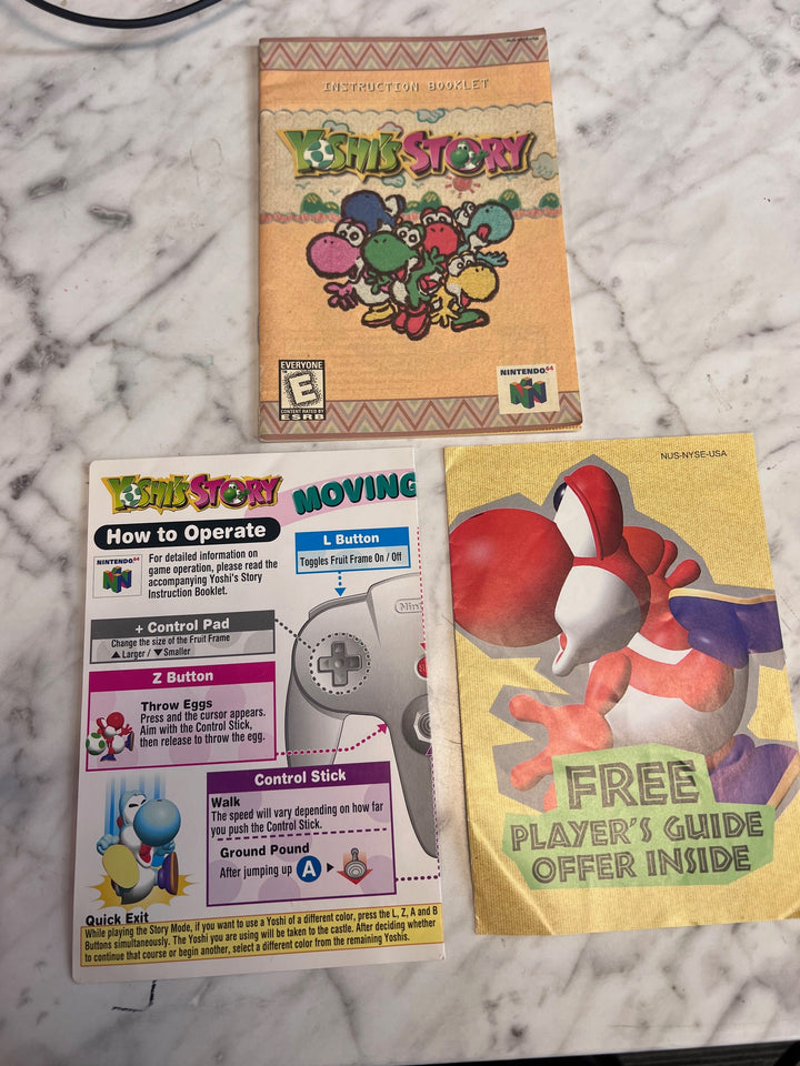 Yoshi's Story Nintendo 64 N64 MANUAL ONLY MO82625