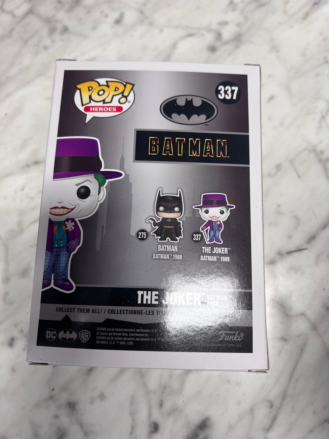 Funko Pop! Movies The Joker #337 Batman 1989 Squished Box  FP121025