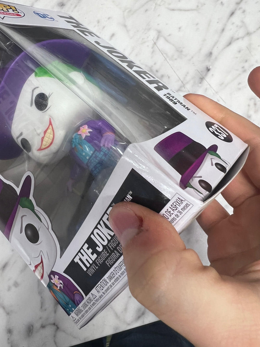 Funko Pop! Movies The Joker #337 Batman 1989 Squished Box  FP121025