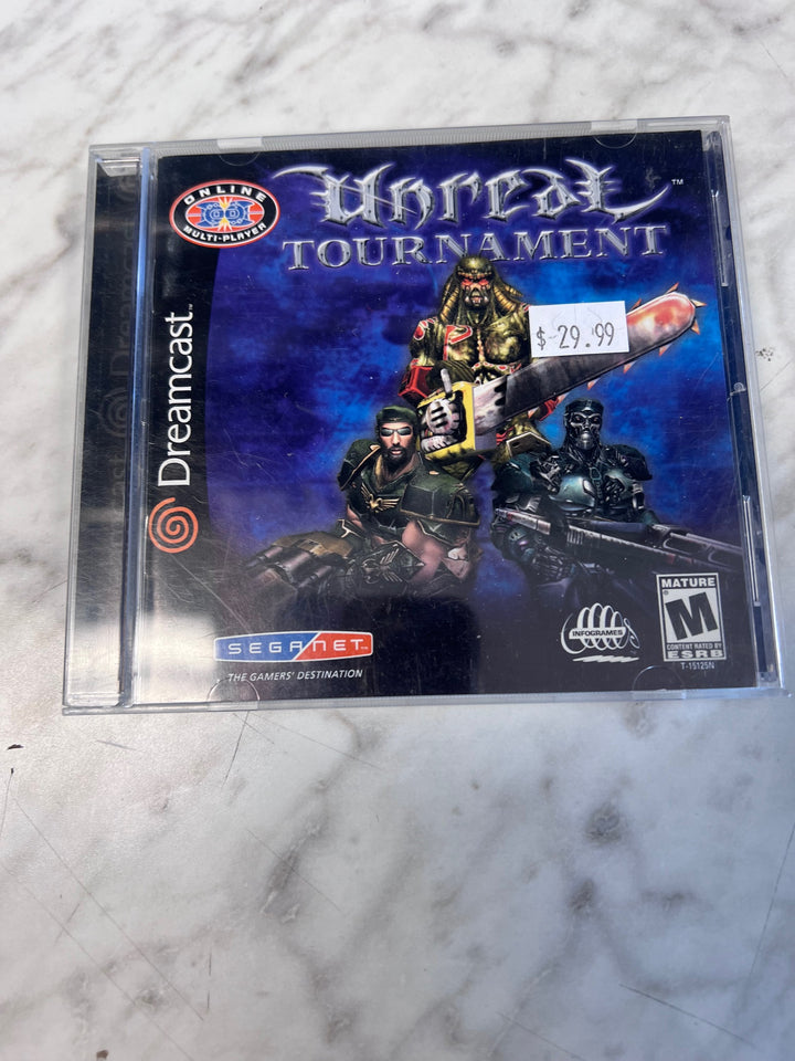 Unreal Tournament Sega Dreamcast CASE & MANUAL ONLY CO82725