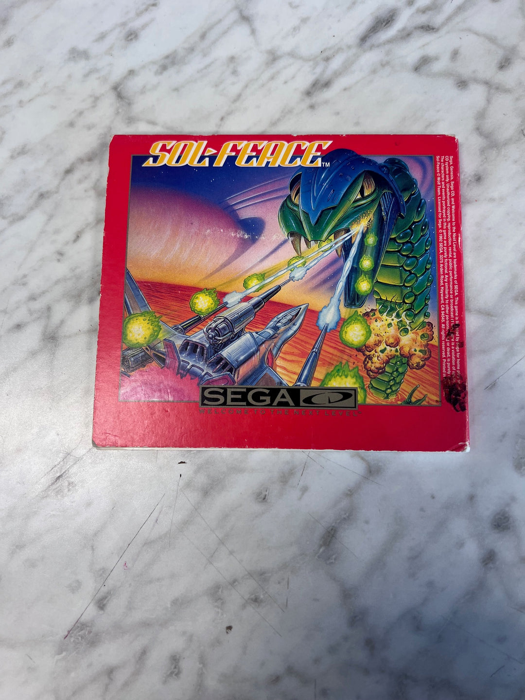 Sol-Feace Sega CD CASE ONLY CO82725