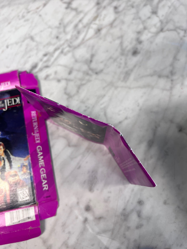 Super Return of the Jedi Sega Game Gear BOX & MANUAL ONLY Squished CO82725