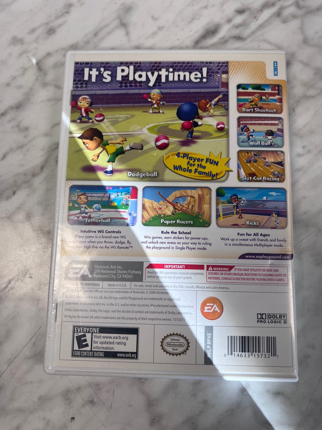 EA Playground Nintendo Wii CASE ONLY CO82725