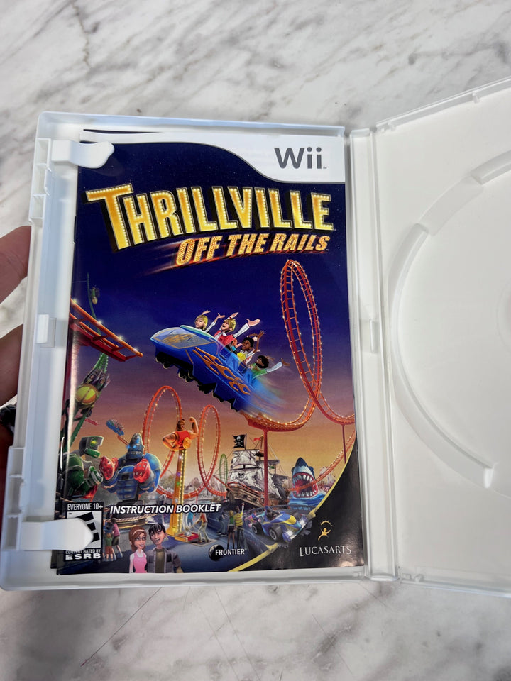 Thrillville Off the Rails Nintendo Wii CASE & MANUAL ONLY CO82725