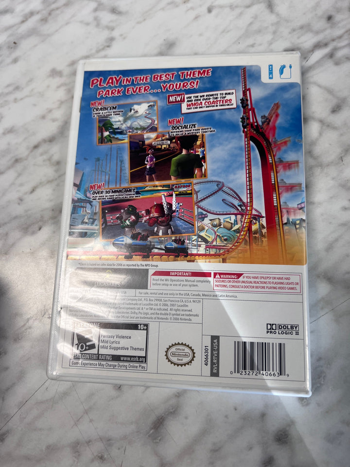 Thrillville Off the Rails Nintendo Wii CASE & MANUAL ONLY CO82725