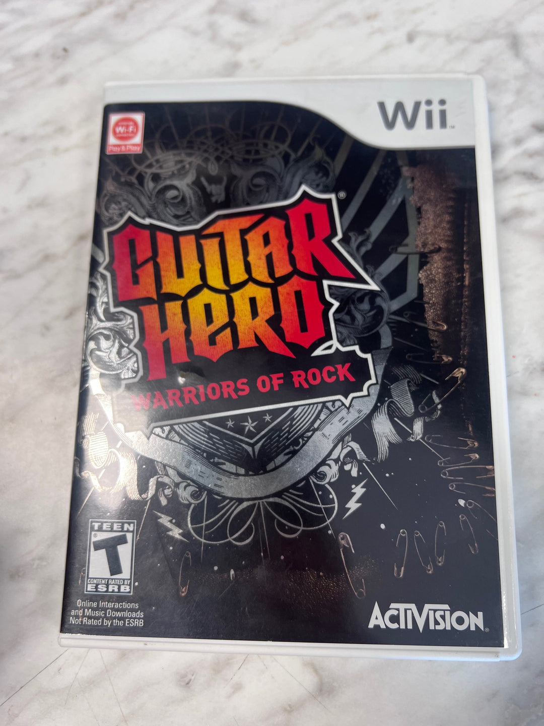 Guitar Hero Warriors of Rock Nintendo Wii CASE & MANUAL ONLY CO82725