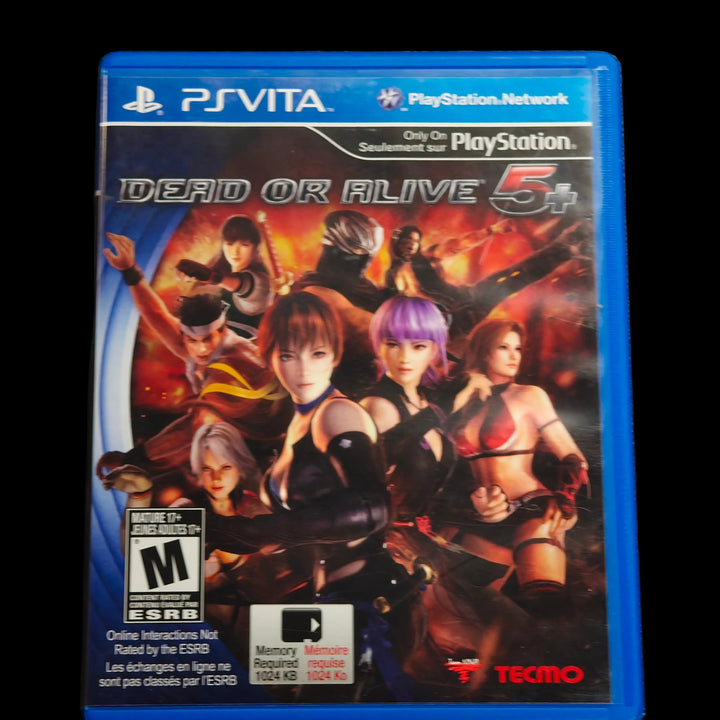 Dead or Alive 5+ (Plus) PS Vita Playstation CASE ONLY - CO62726