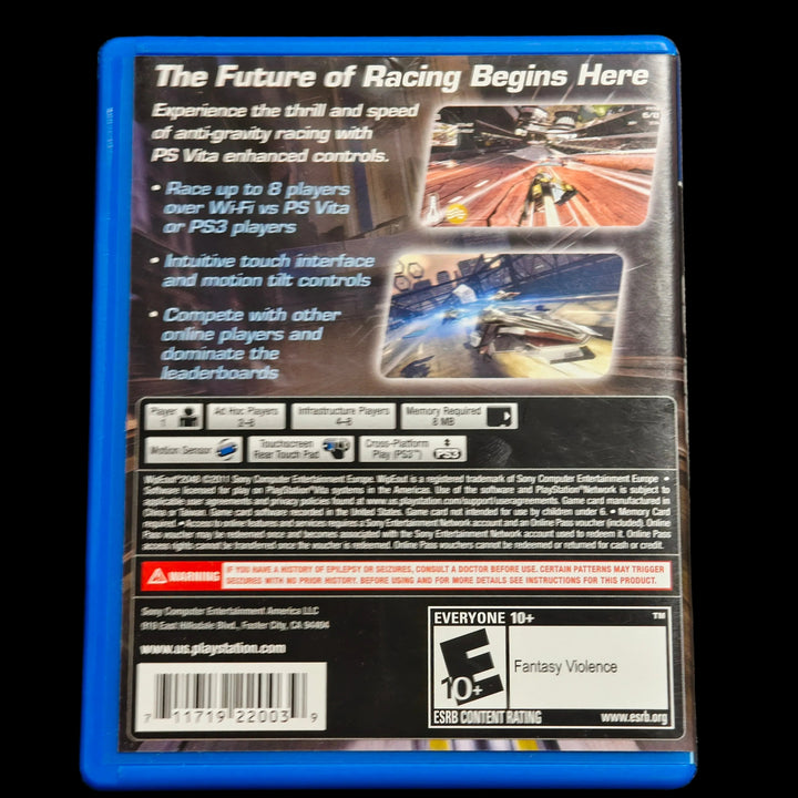 Wipeout 2048 PS Vita Playstation CASE ONLY - CO62726