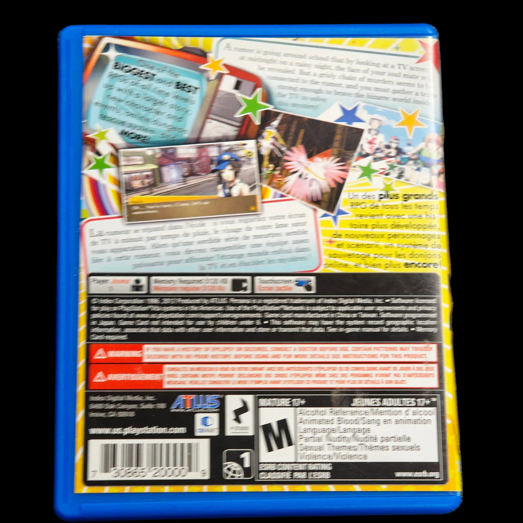 Persona 4 Golden PS Vita Playstation CASE ONLY - CO62726