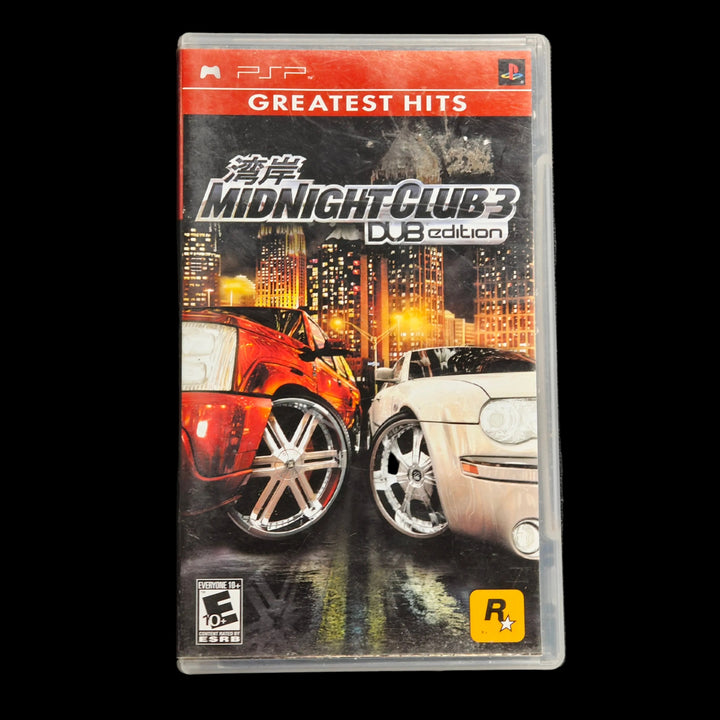 Midnight Club 3 DUB Edition PSP Playstation CASE & MANUAL ONLY - CO62726
