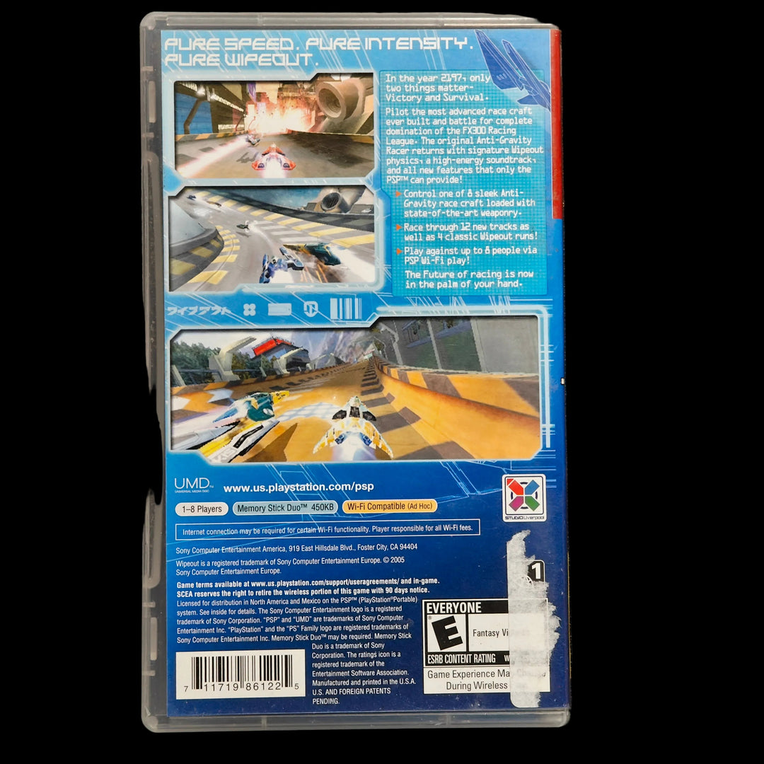 Wipeout Pure PSP Playstation CASE & MANUAL ONLY - CO62726