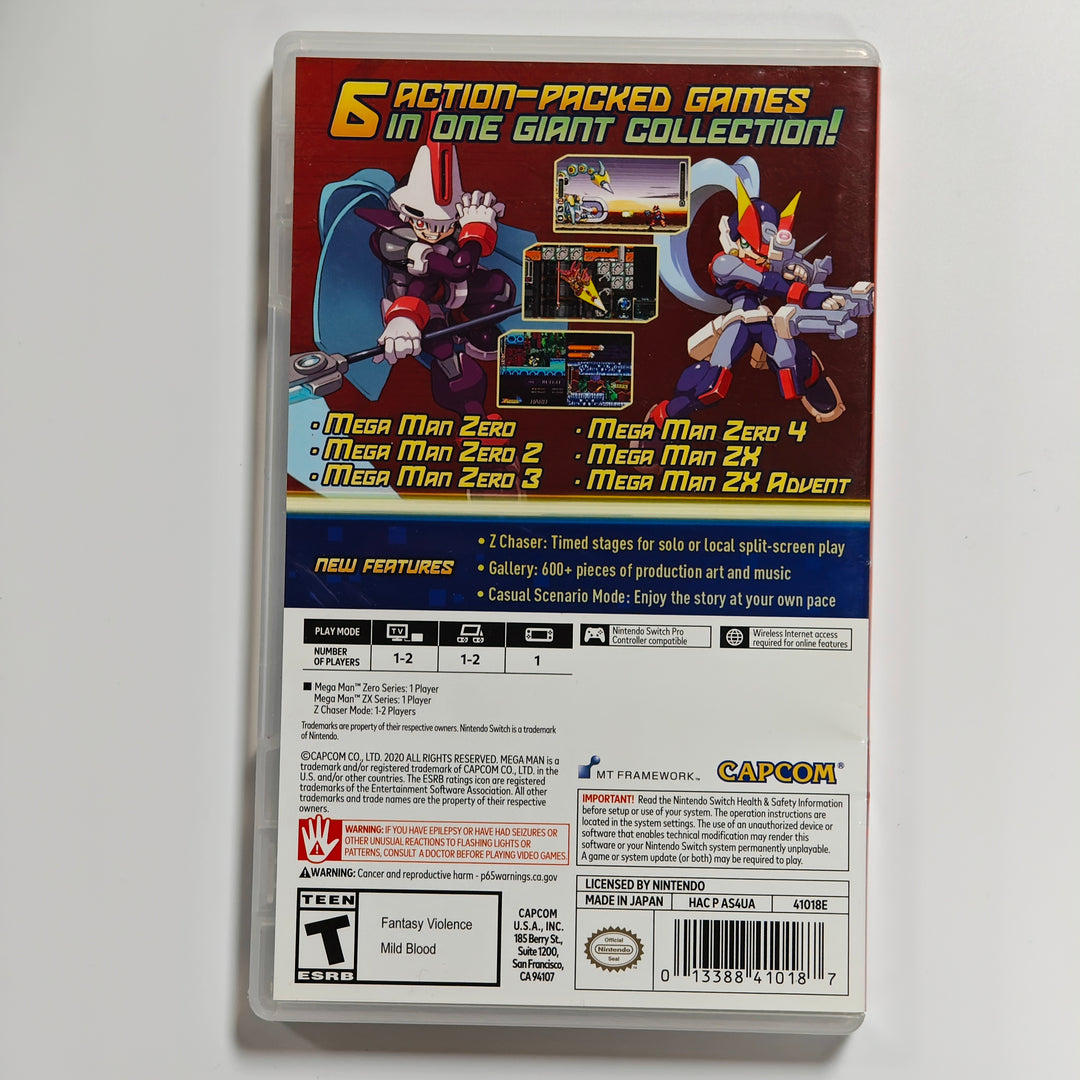 Mega Man Zero/ZX Legacy Collection Nintendo Switch CASE ONLY - CO62726