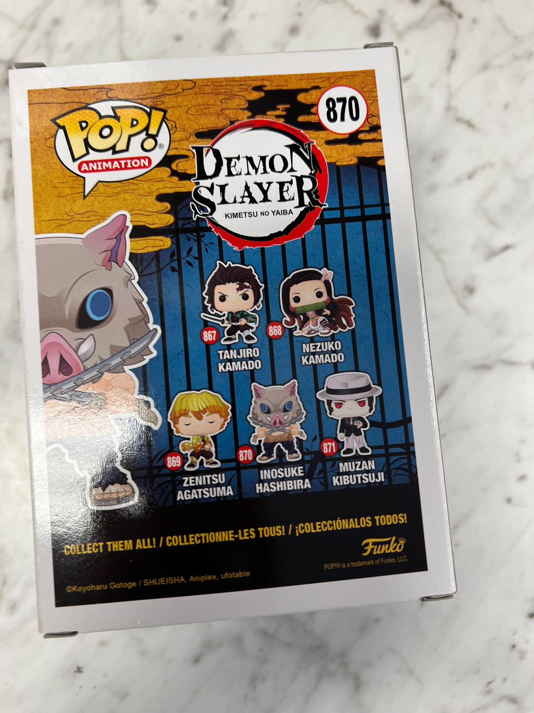 Funko Pop! ANIMATION: Demon Slayer Kimetsu no Yaiba - Inosuke Hashibira #870  FP111124