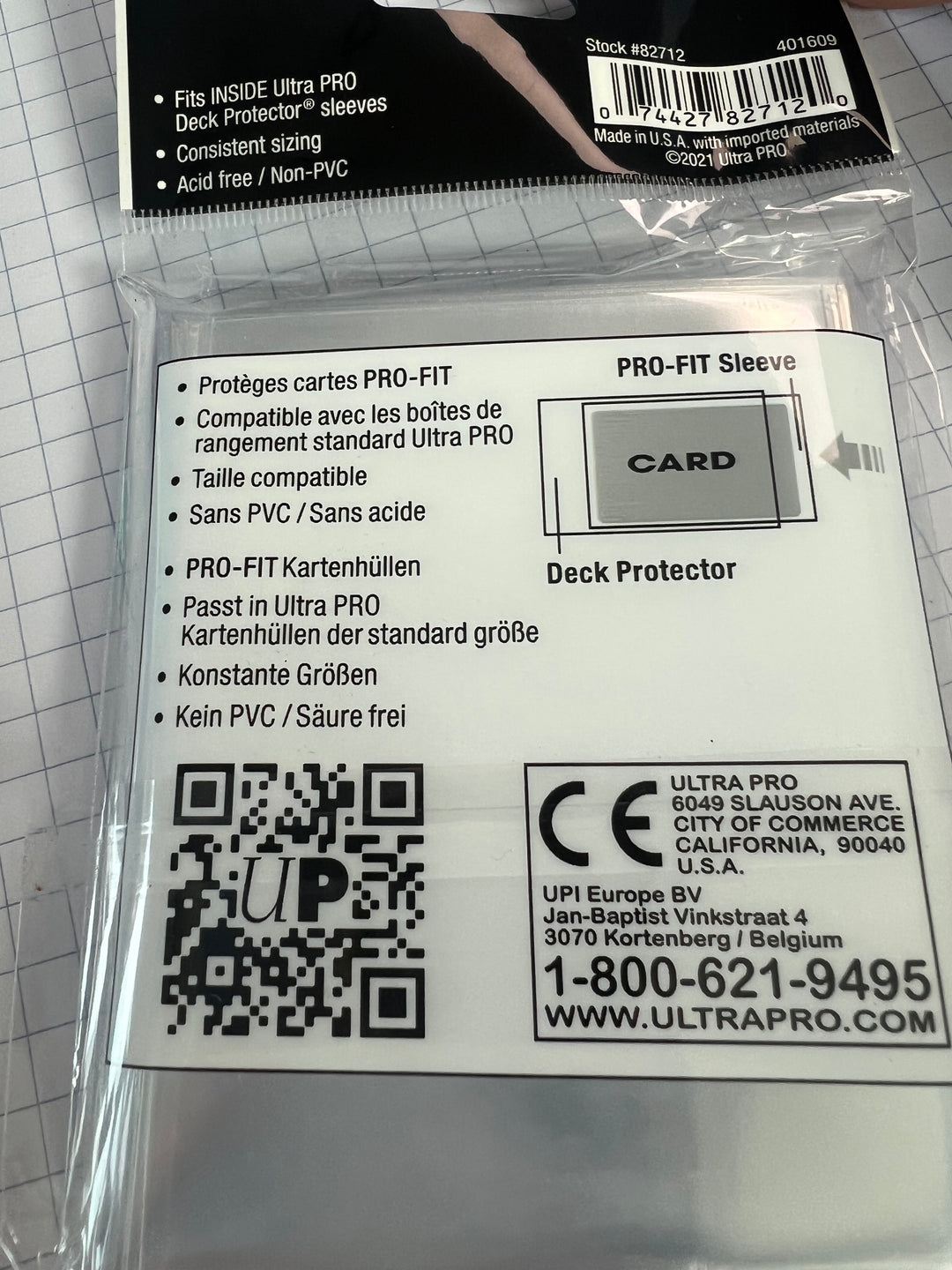 Ultra Pro Inner Deck Protector Sleeves PRO-Fit Standard - 100 Pack NA61026