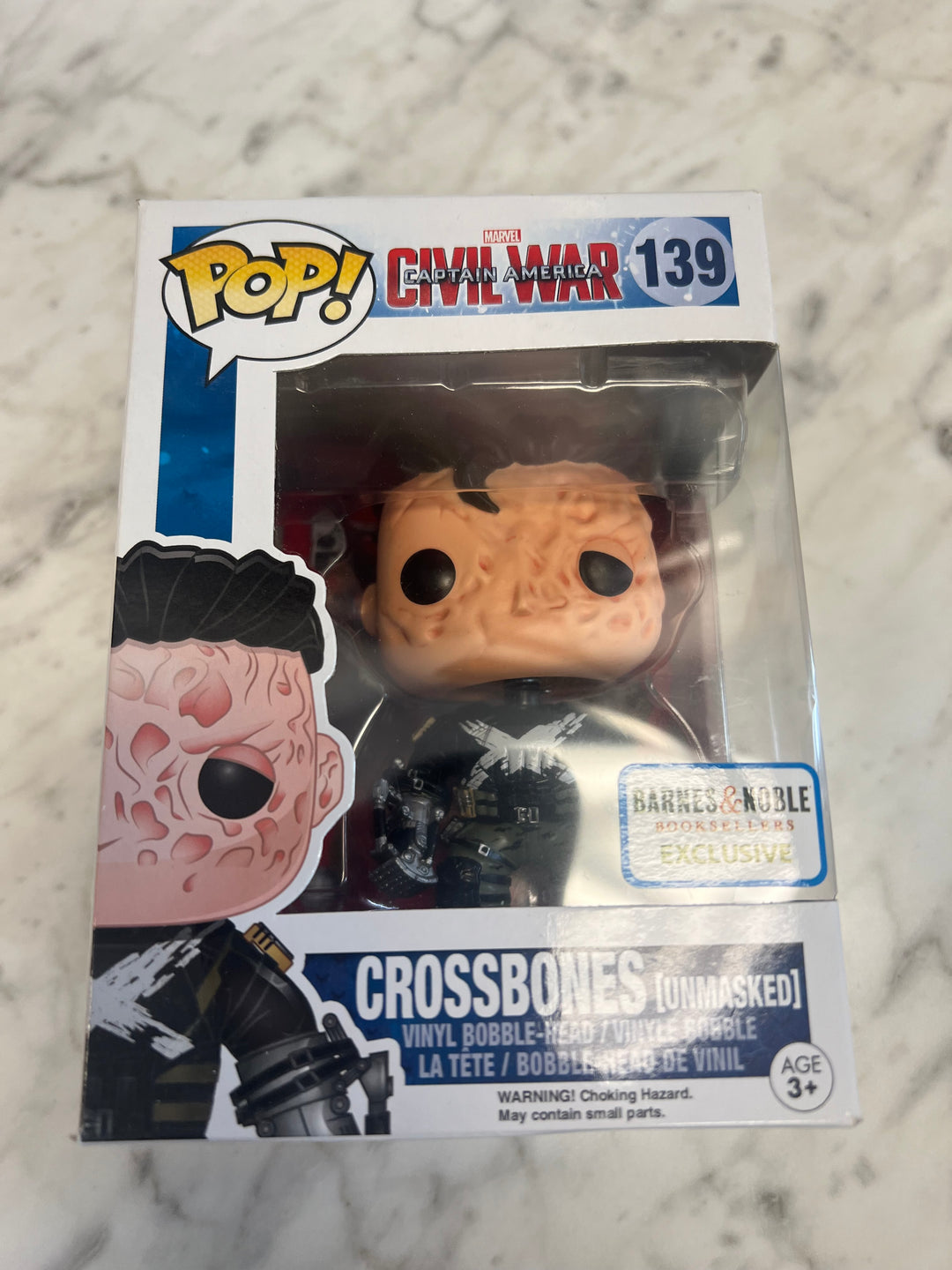 Funko Pop! Vinyl: Marvel - Crossbones - (Unmasked) - Barnes and Noble (BN) 139 FN81324