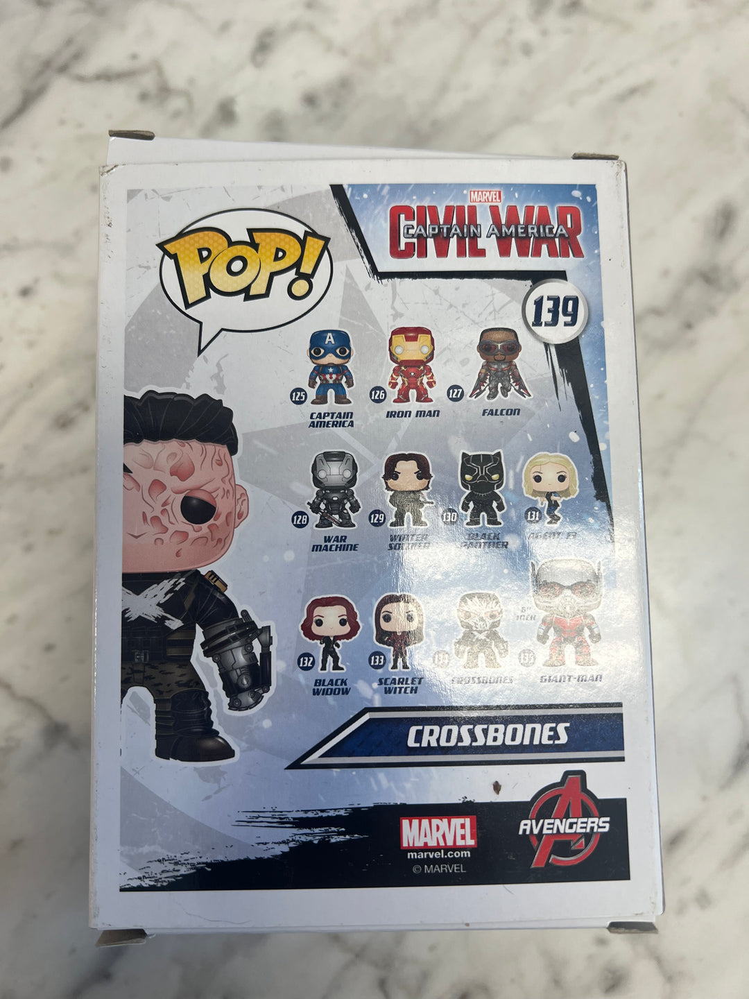 Funko Pop! Vinyl: Marvel - Crossbones - (Unmasked) - Barnes and Noble (BN) 139 FN81324