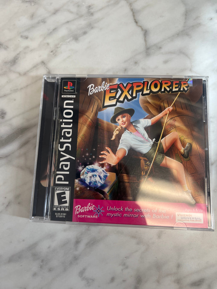 Barbie Explorer PS1 Playstation 1 case and manual only