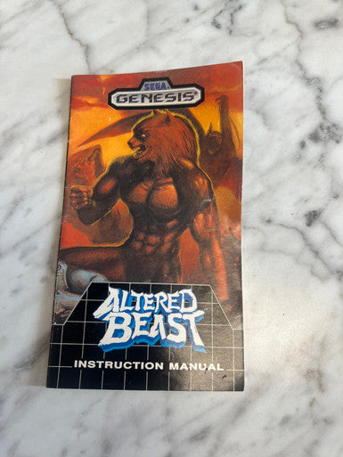 Altered Beast Sega Genesis Manual only
