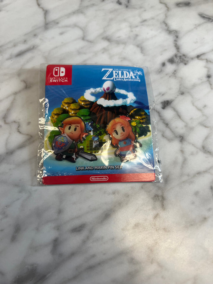 Legend of Zelda Link's Awakening Switch Link & Marin Pin Set Promotional