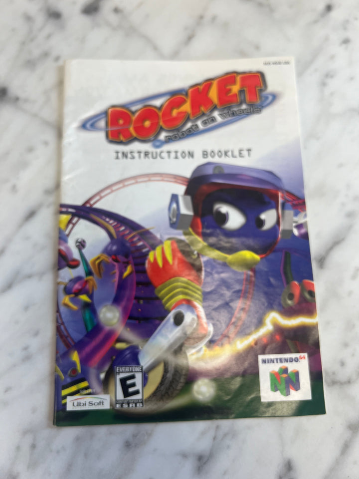 Rocket Robot On Wheels N64 Nintendo 64 Manual Only