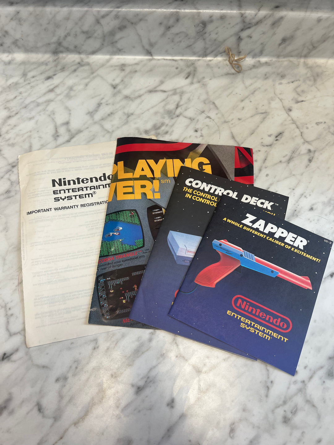 Nintendo Entertainment System Control Deck Manuals and inserts for Console ONLY
