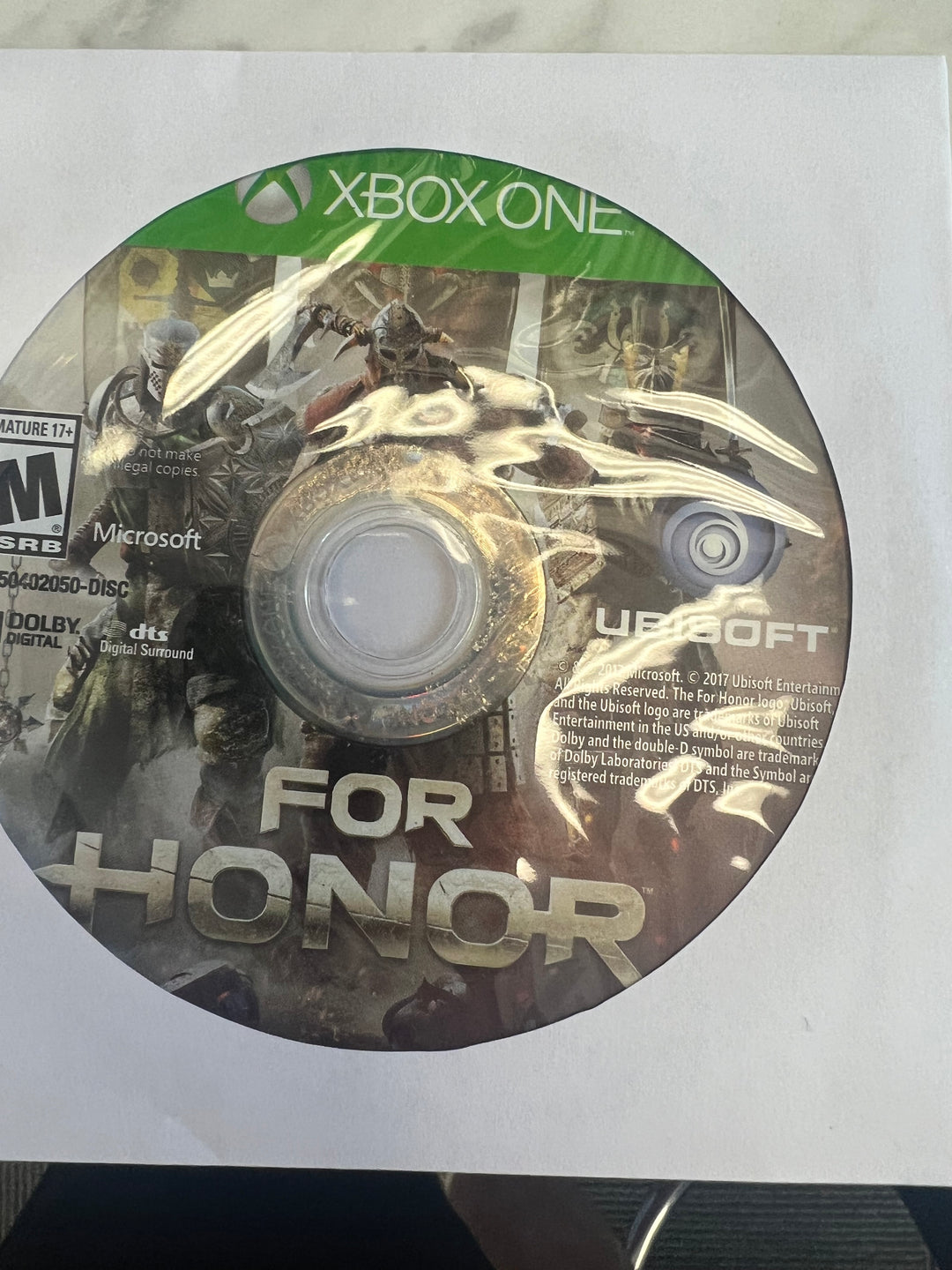 For Honor Disc only Microsoft Xbox One 519DO