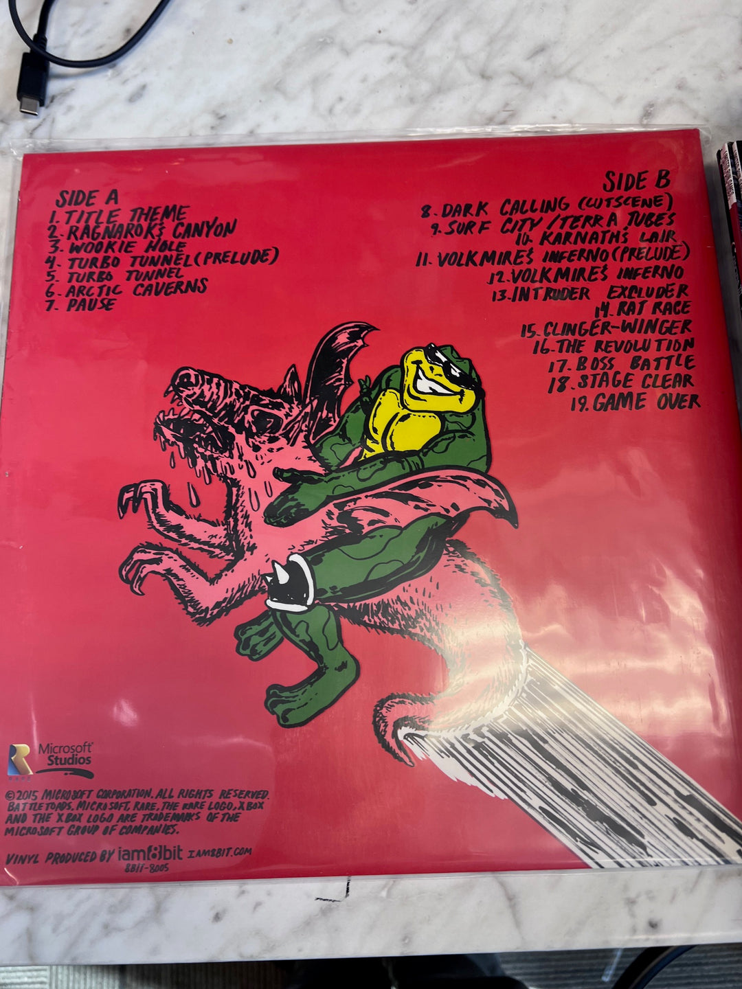 Battletoads - OST - VG+ Condition Vinyl Record UVR82725