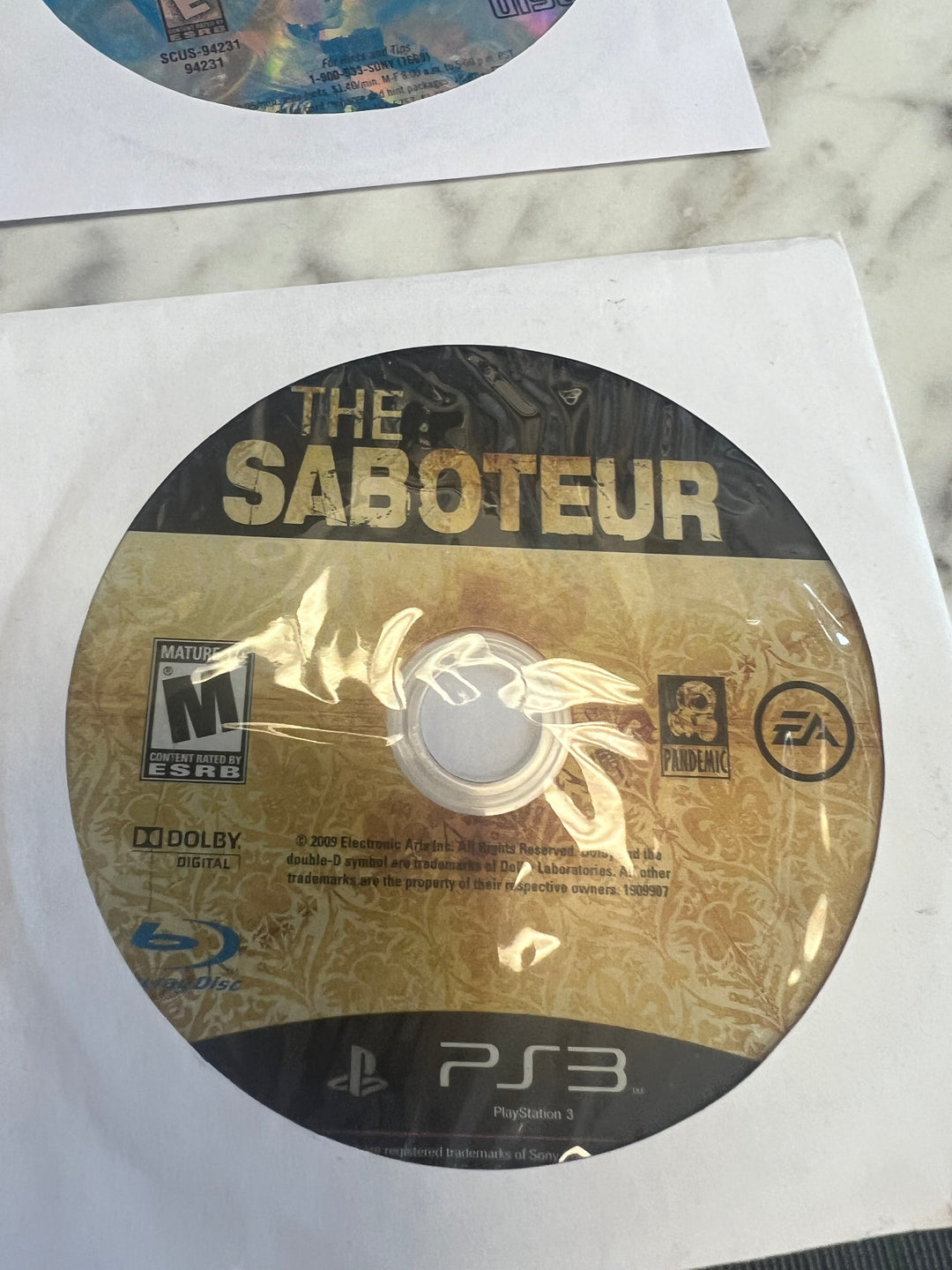 The Saboteur PS3 Disc only Playstation 3  519DO