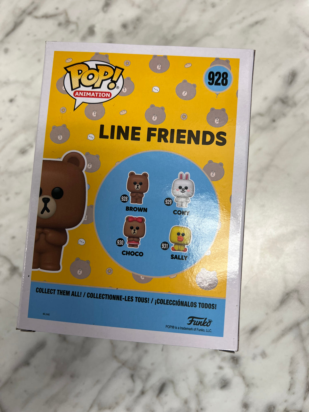 Funko Pop Line Friends #928 Brown Flocked Exclusive   FP111124