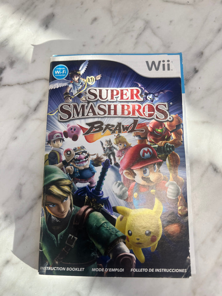 Super Smash Bros Brawl Nintendo  Wii Manual only