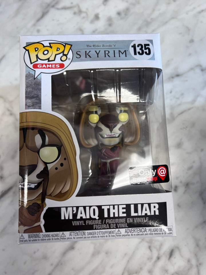 Funko Pop! Games M'Aiq The Liar #135  Elder Scrolls V Skyrim FP121025