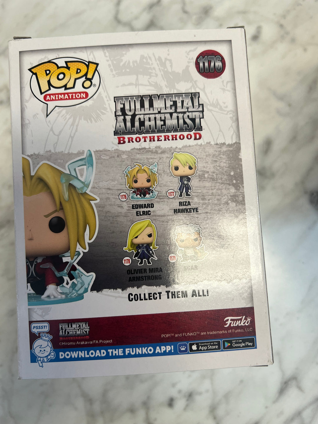 Funko Pop! Full Metal Alchemist Brotherhood - Edward Elric CHASE GLOW #1176 FN81324