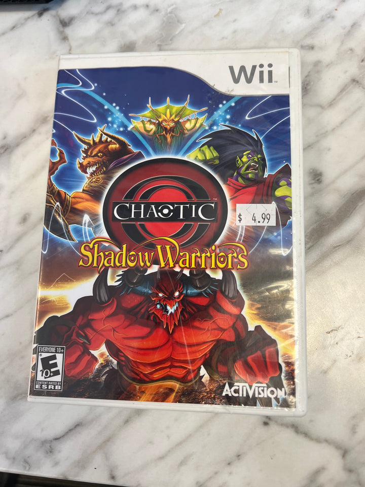 Chaotic Shadow Warriors for Nintendo Wii in case!               WII523