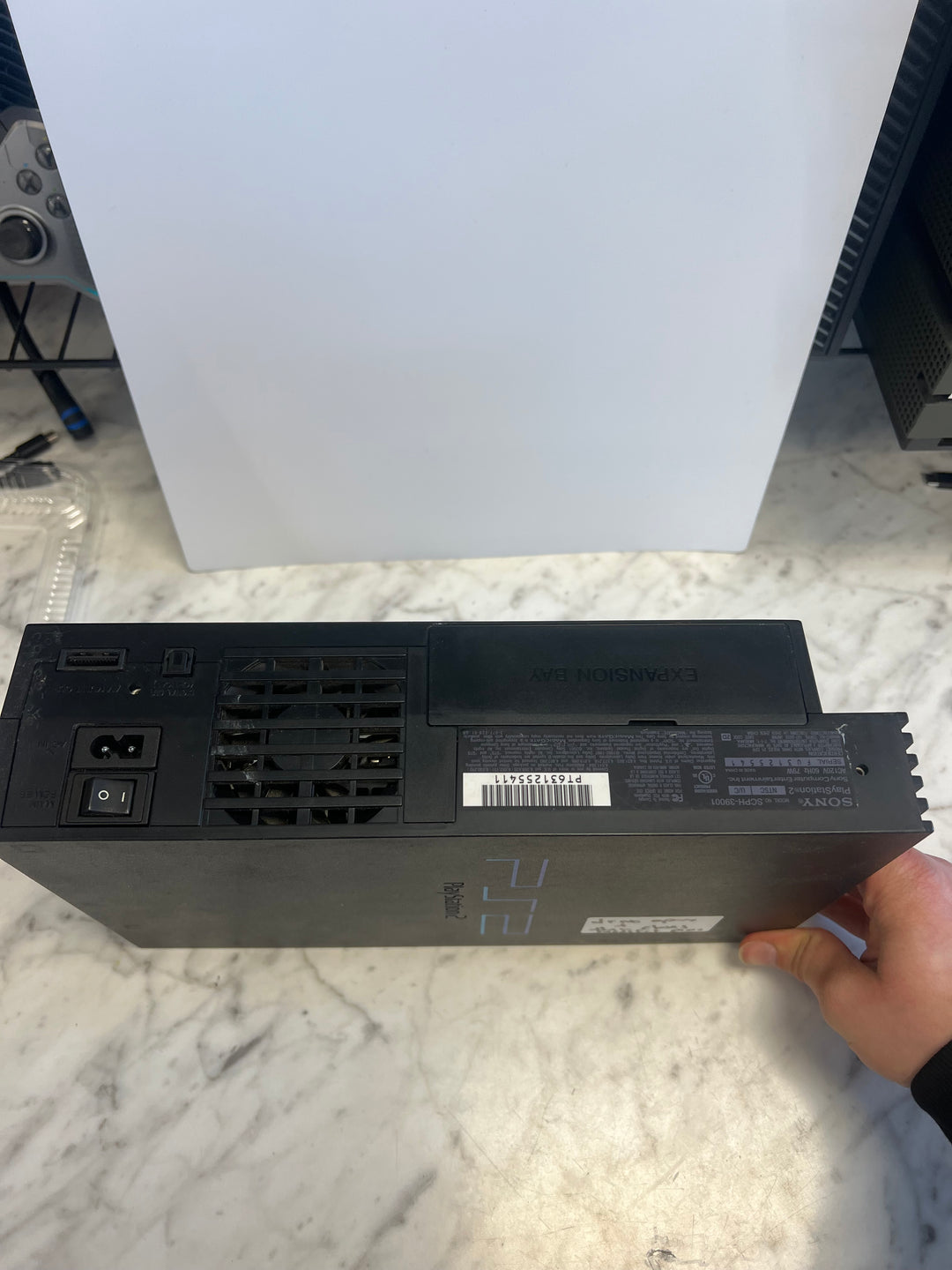 FOR PARTS NOT WORKING Drive Issues/Broken Front PS2 (Fat) Console   POX004