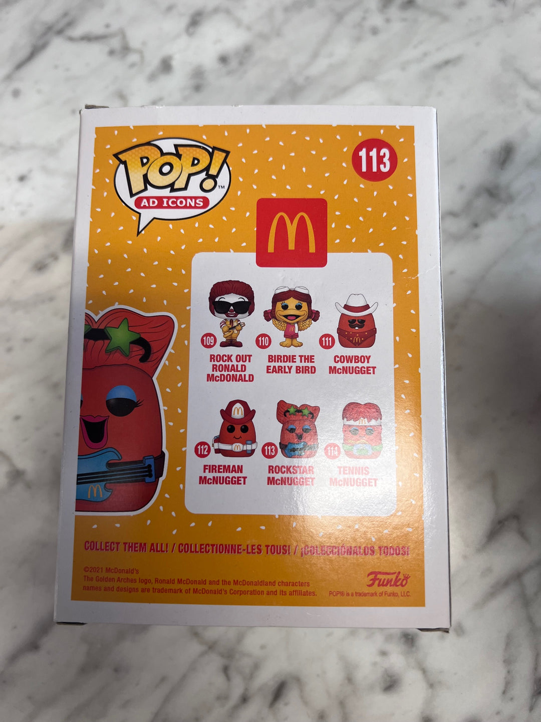 Funko Pop! Ad Icons Rockstar McNugget #113 McDonalds  FP121025