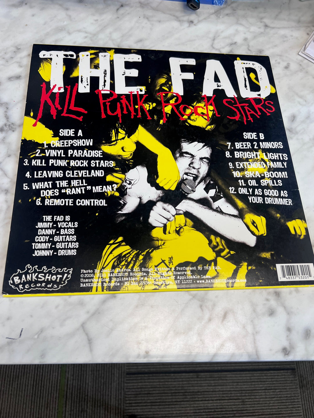 The Fad - Kill Punk Rock Stars Vinyl Record (NM) VR52325