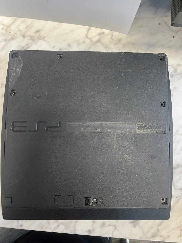 Major Cosmetic Flaws / Missing Screws  (Working) PS3 Slim 160GB Console POX007