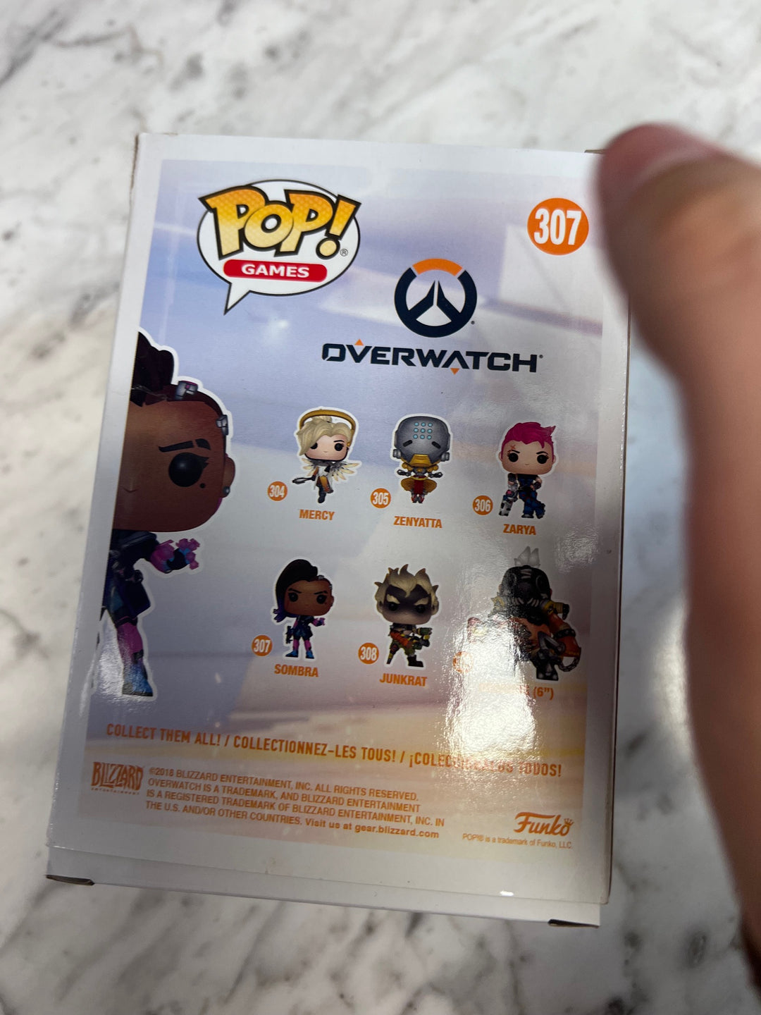 Funko Pop! Sombra #307 Overwatch Squished box FP121025
