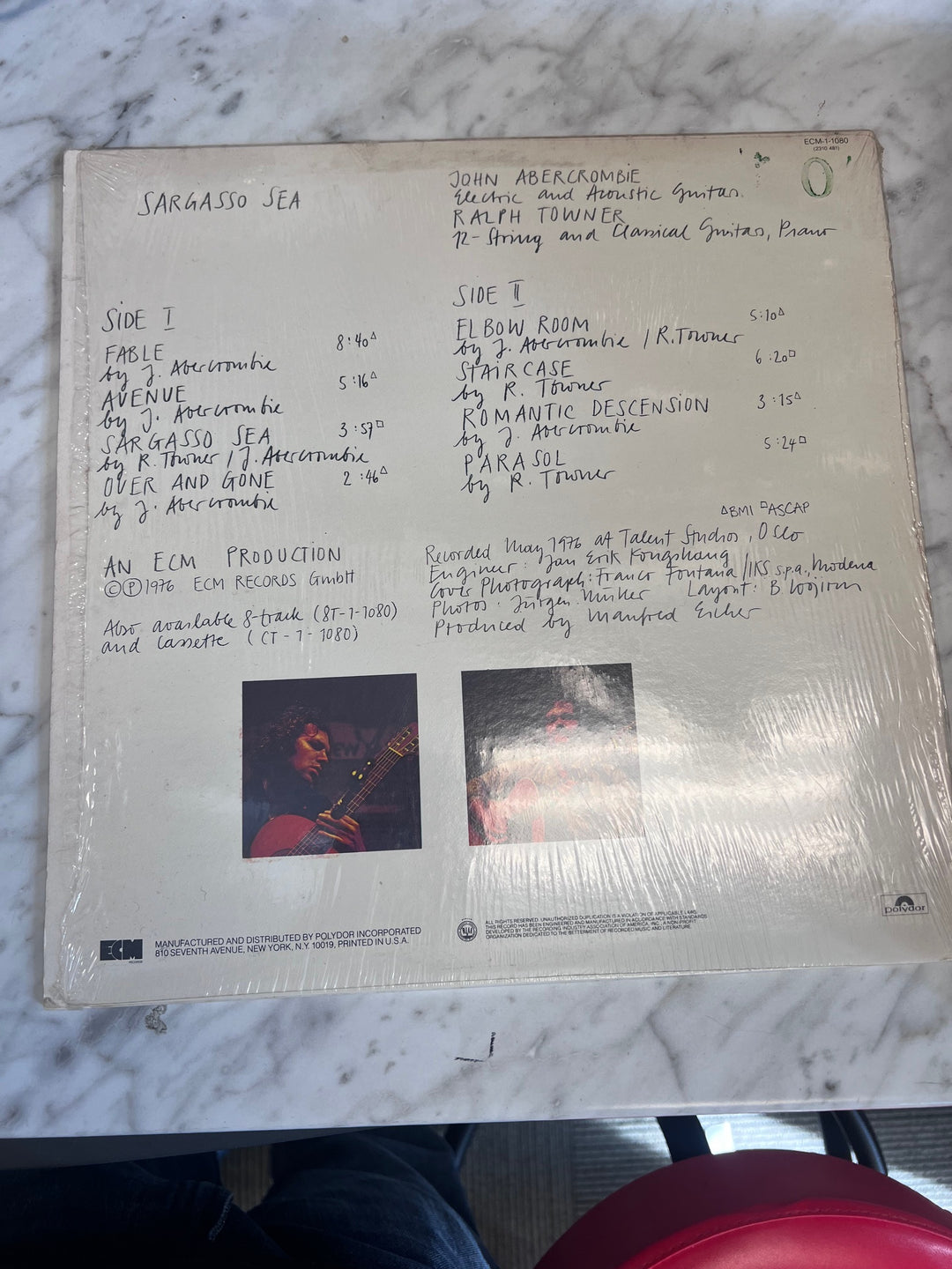 John Abercrombie Ralph Towner - Sargasso Sea - (VG Condition) Vinyl Record UVR82825