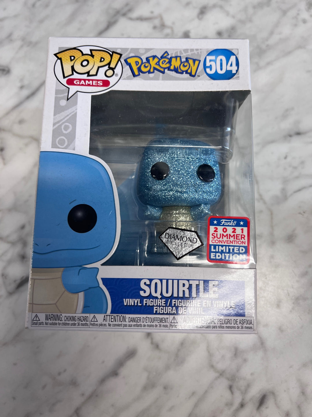 Funko Pop! Games Squirtle #504 Diamond Collection  FP121025