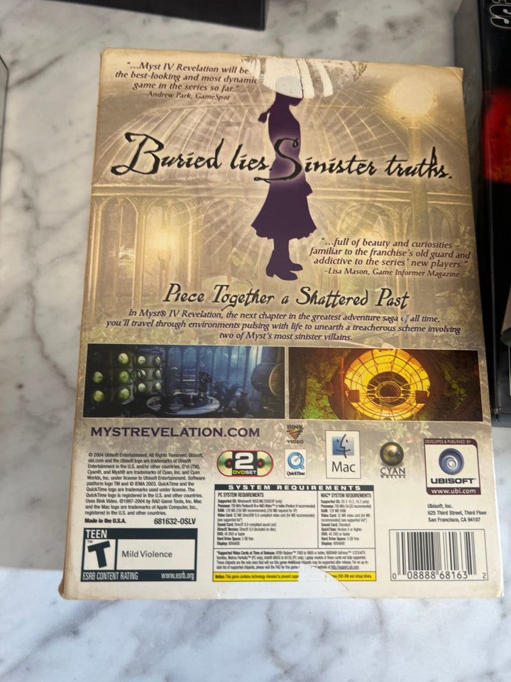 MYST 4 IV Revelation Game for Windows & Mac Ubisoft (2004)