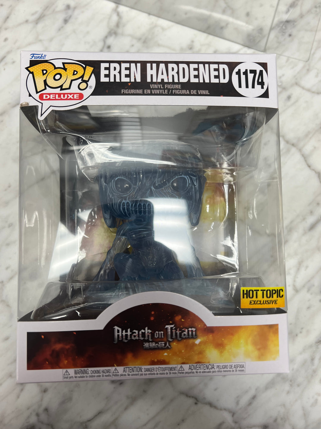 Funko Pop! Eren Hardened Hot Topic Exclusive in Protector #1174    FP111224