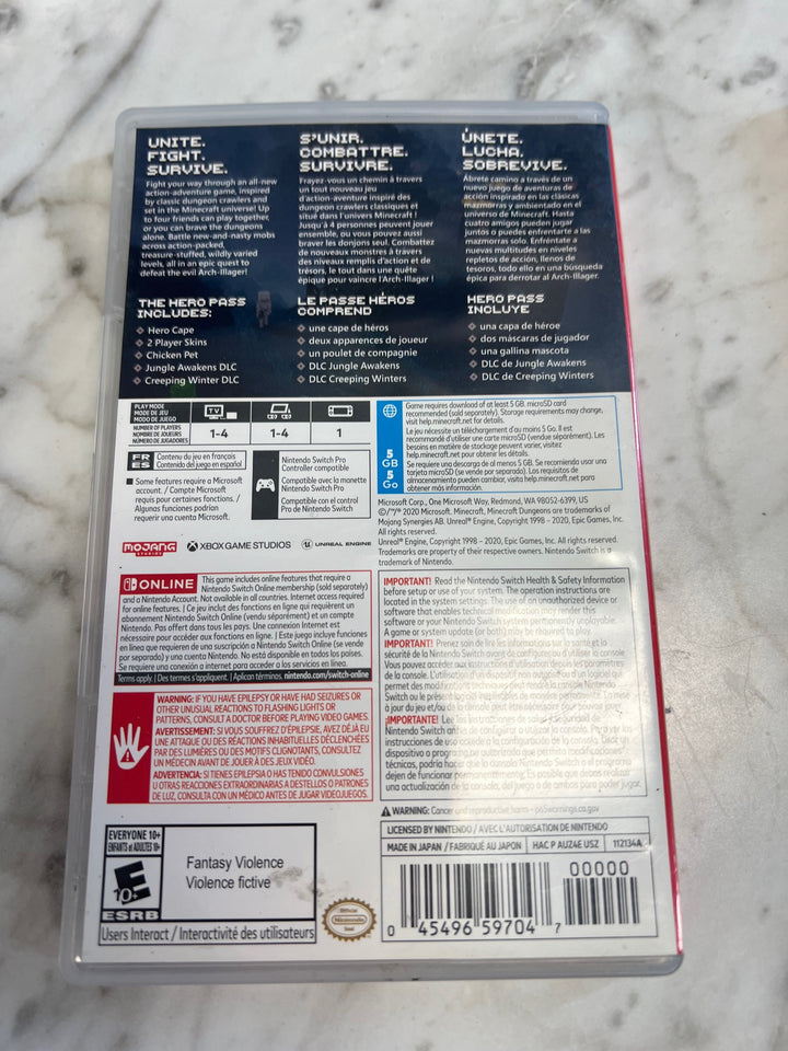 Minecraft Dungeons - Nintendo Switch - D32025