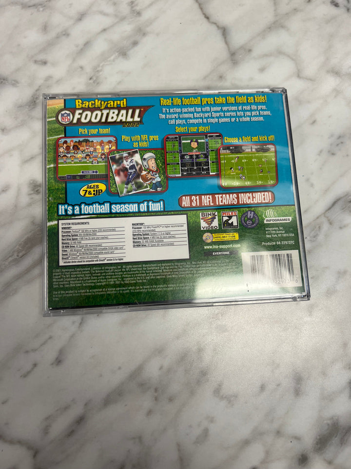 Backyard Football 2002 Pc Mac VGC XP    DU91624