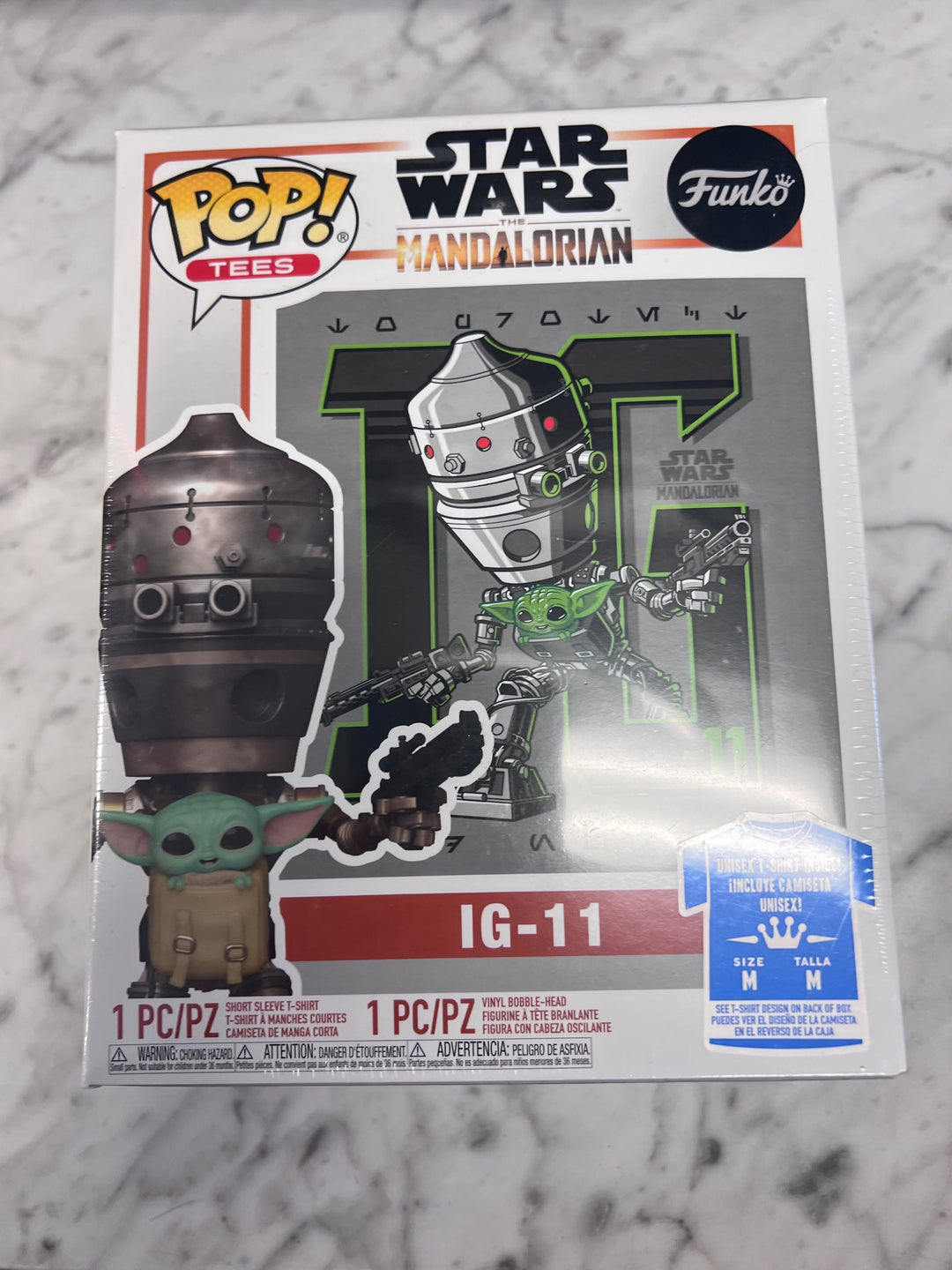 Funko Pop! Tees IG-11 Star Wars the Mandalorian Size M T-Shirt FP121025